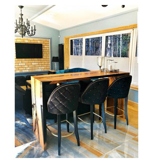 Стул барный Альбина (черный)