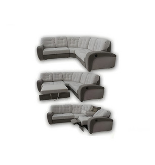 Диван модульный Оливер (В1.1, серый)