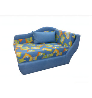 Тахта Карапуз (с бортиком, синий)