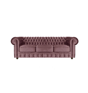 Диван Честерфилд Классик 3-х местный (светло-розовый)