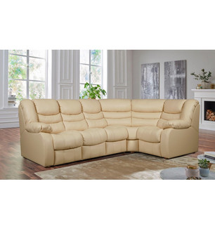 Диван Лорд, раскладной (правый, желто-коричневый)