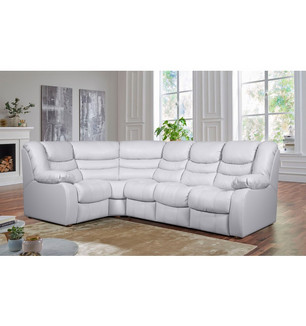 Диван Лорд, раскладной (левый, белый)