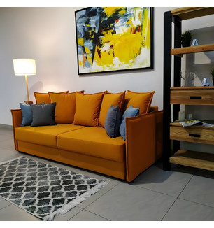 Диван Парма 5 прямой (оранжевый)