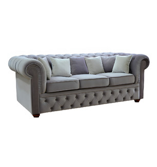Диван Честерфилд 3 (серый)