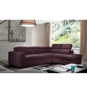 Диван Амадео (правый, бордово-фиолетовый)
