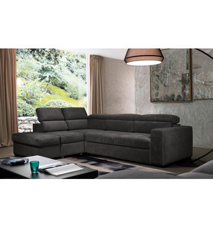 Диван Амадео (левый, темно-серый)