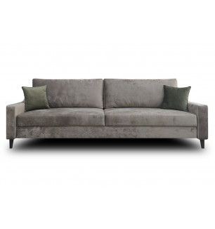 Диван-кровать Кенугард прямой (краш коричневый)