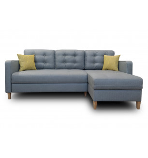 Диван-кровать Вернамо угловой (серый)