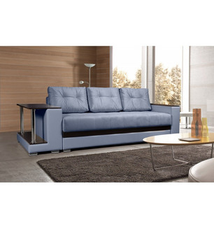 Диван Арбат Люкс-2 ПБ (серо-голубой)