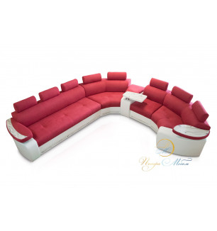 Угловой модульный диван Марсель Люкс (коралловый)