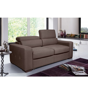 Диван Амадео 2-х местный раскладной (коричневый)