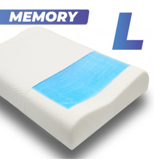 Анатомическая подушка Memory-5 L ergo-gel